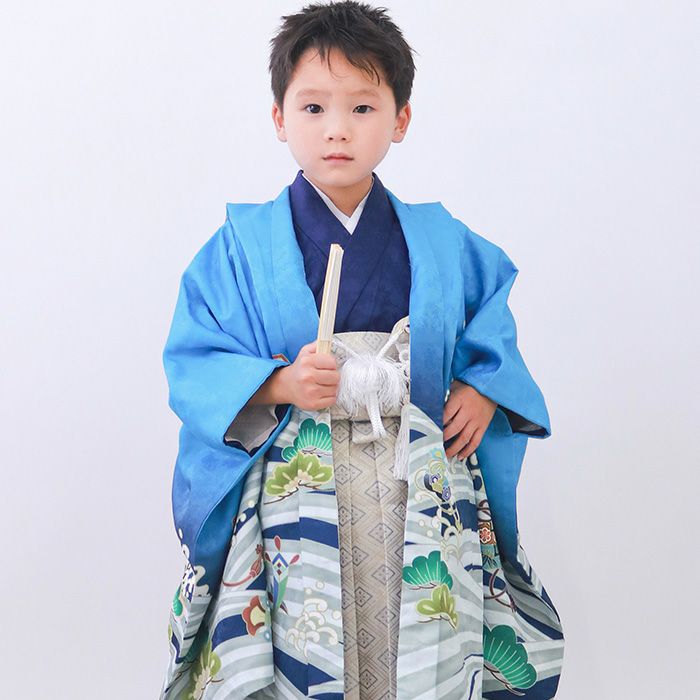 豪華安心12点フルセット】 七五三 着物 男の子 5歳 袴 購入 販売 絵羽