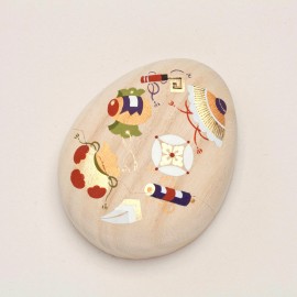 たまご箱 / 宝尽くし | 桐箱の箱藤商店 | 京ものさんぽ