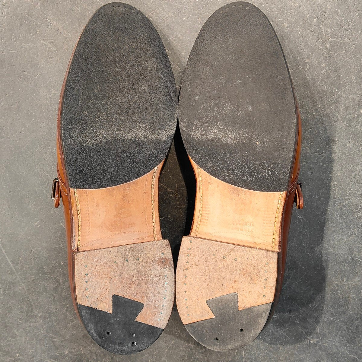 希少 【ALDEN】オールデン レザーソウル別注 1124 NST シングルモンク