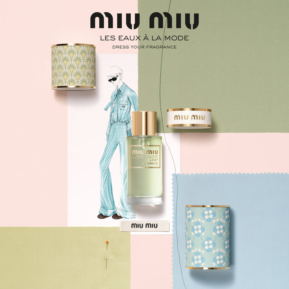 公式】ミュウミュウ レ ゾー アラモード ボトムケース （ライトブルー