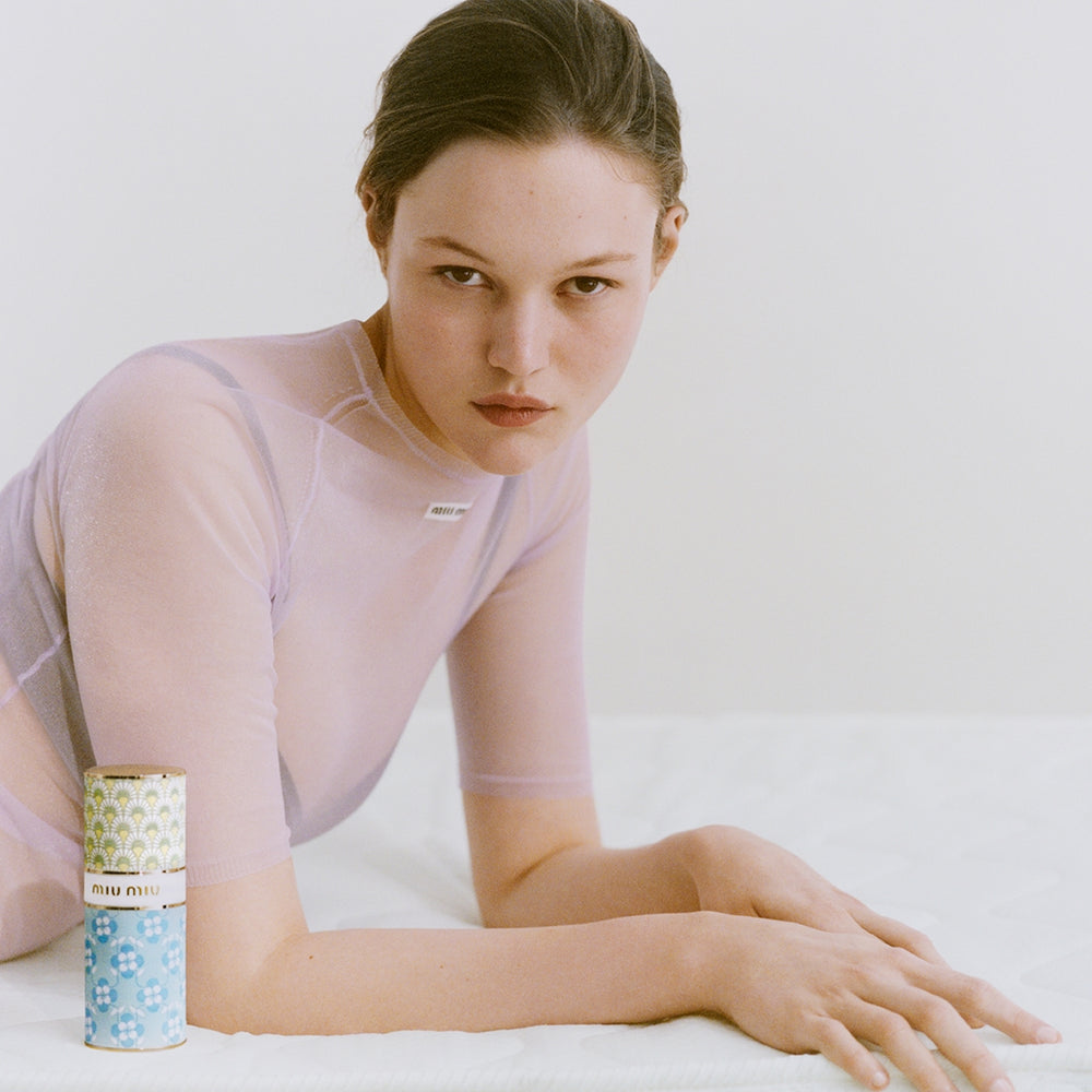 公式】ミュウミュウ レ ゾー アラモード ボトムケース （ライトブルー