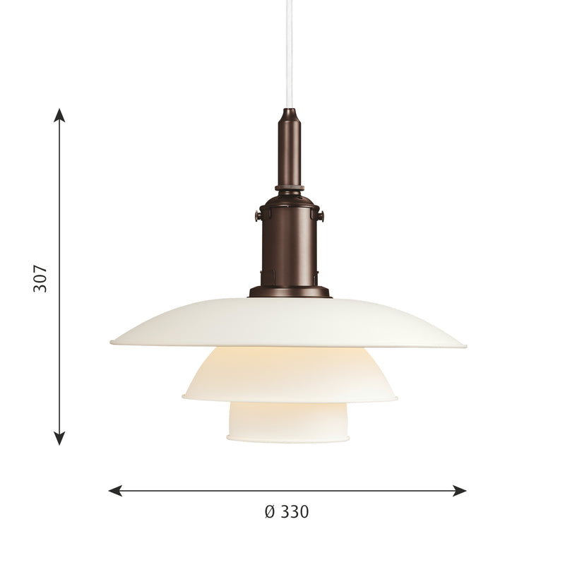 PH 3 1/2-3 ペンダント / ホワイト ペンダントライト Louis Poulsen