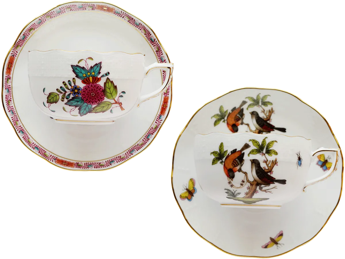 ハンガリーの名窯ヘレンド ～様々な絵柄のティーカップ 花・鳥