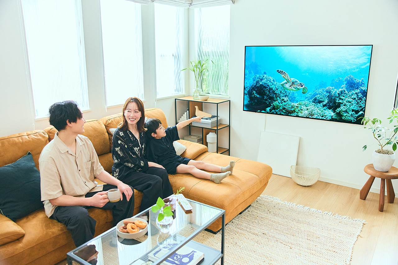 パナソニック】ワイヤレス接続とスマートなデザインが、私のインテリア