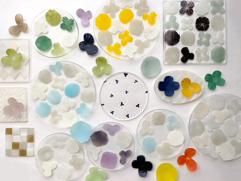 八木麻子さん作ガラスのプレート買い足し | LEE