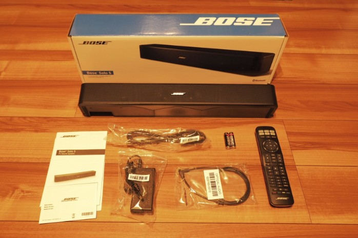 BOSE Solo 5 TV Sound System」省スペースなバータイプスピーカーを