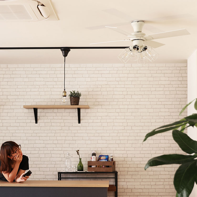 Modern Collection シーリングファン フィラメントLED付 JE-CF003