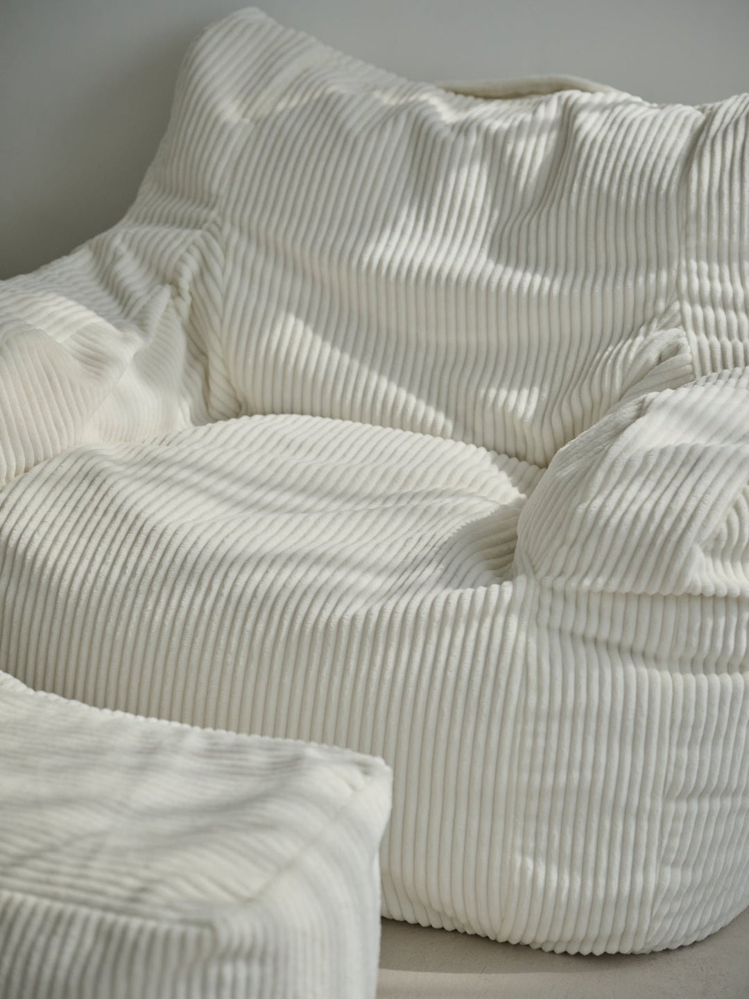 LOOSY 1人掛けビーズソファ 付替カバー Ivory｜1人用ソファ おしゃれ