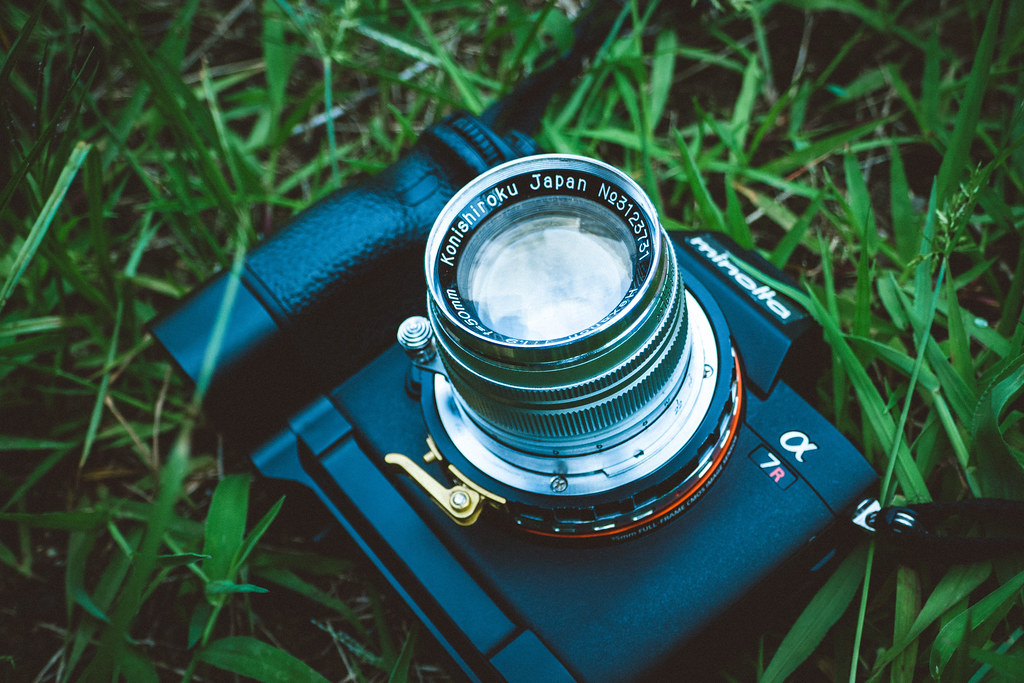 マウントアダプターあそび！小西六 Konishiroku Hexanon 50mm F1.9