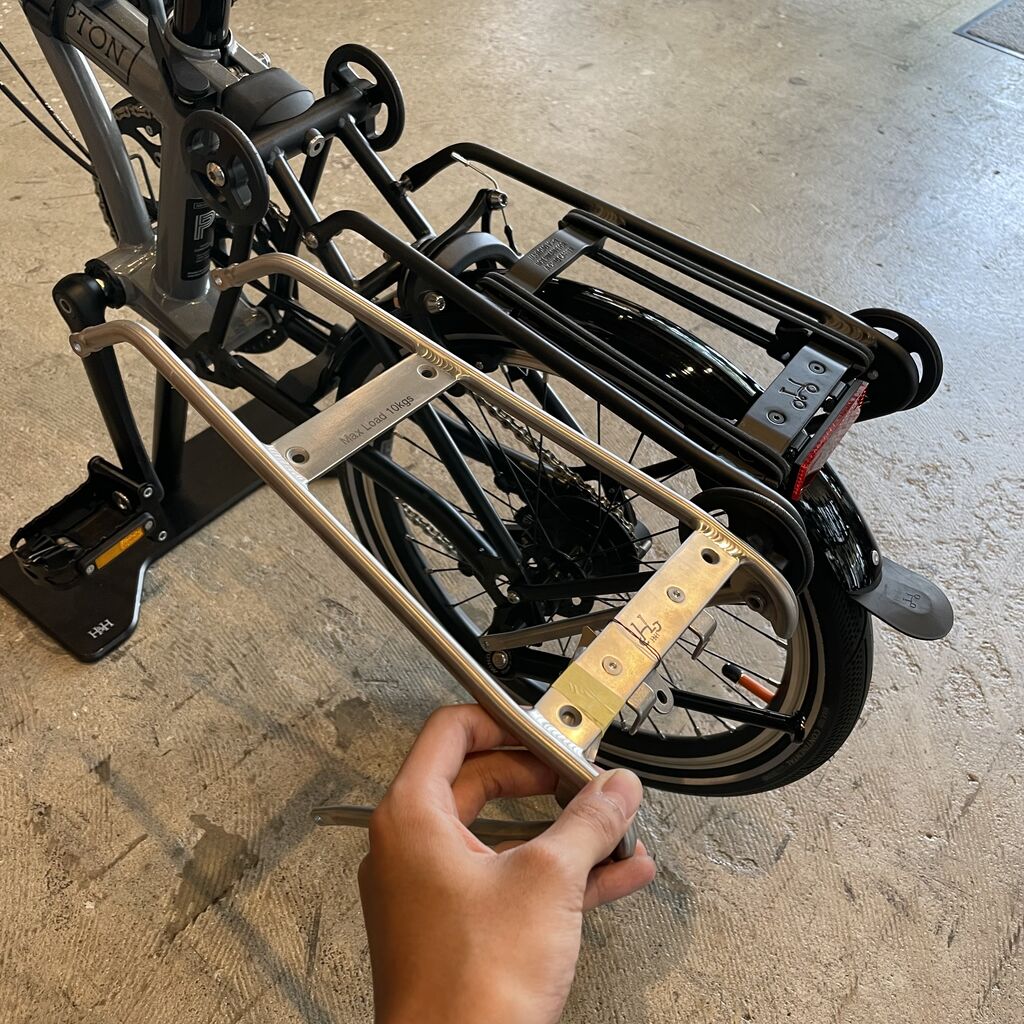 BROMPTON P/T Line用チタンリアキャリア : LORO CYCLEWORKS 福岡