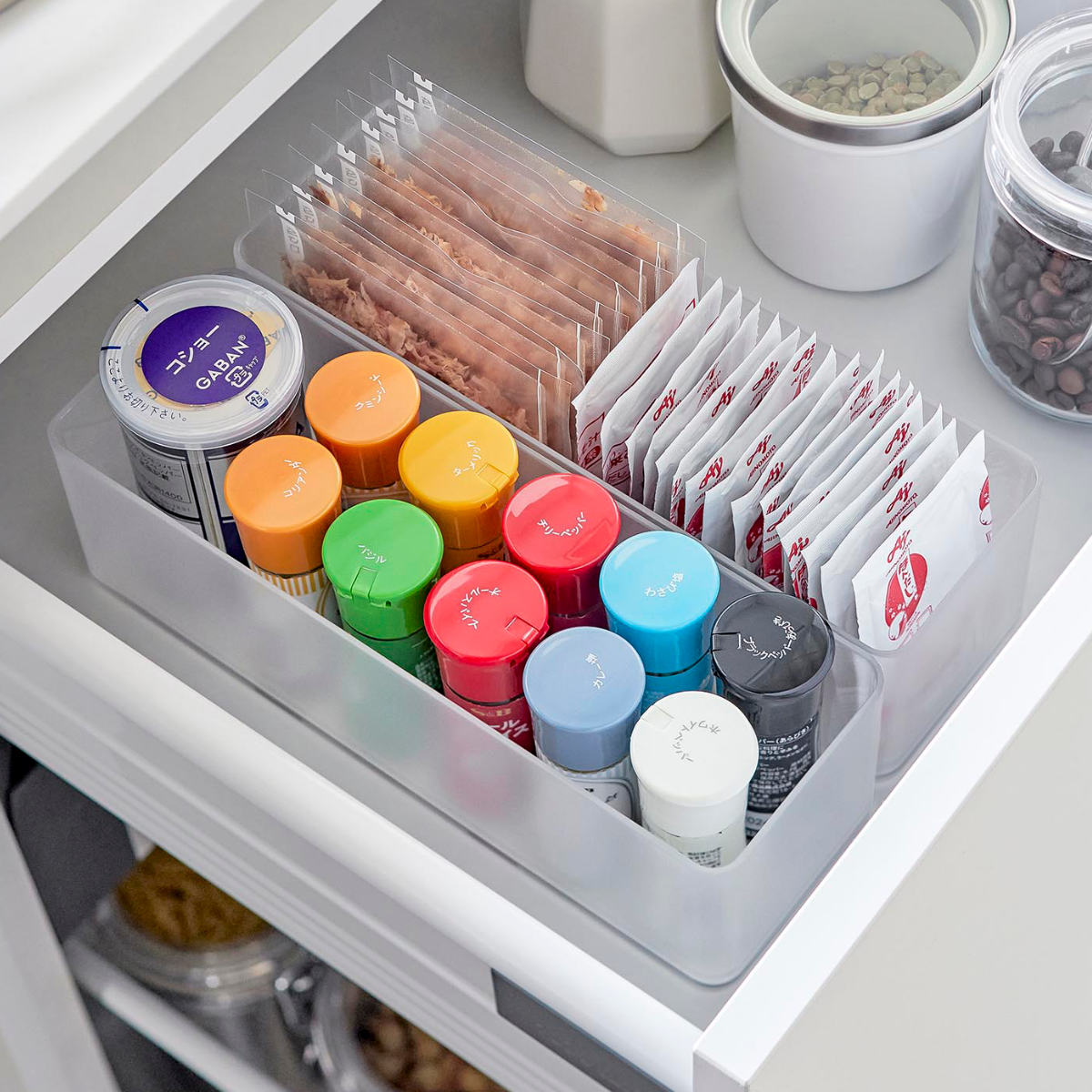 縦横重ねられる引き出し整理収納ケース タワー 深型 2個組 （ 山崎