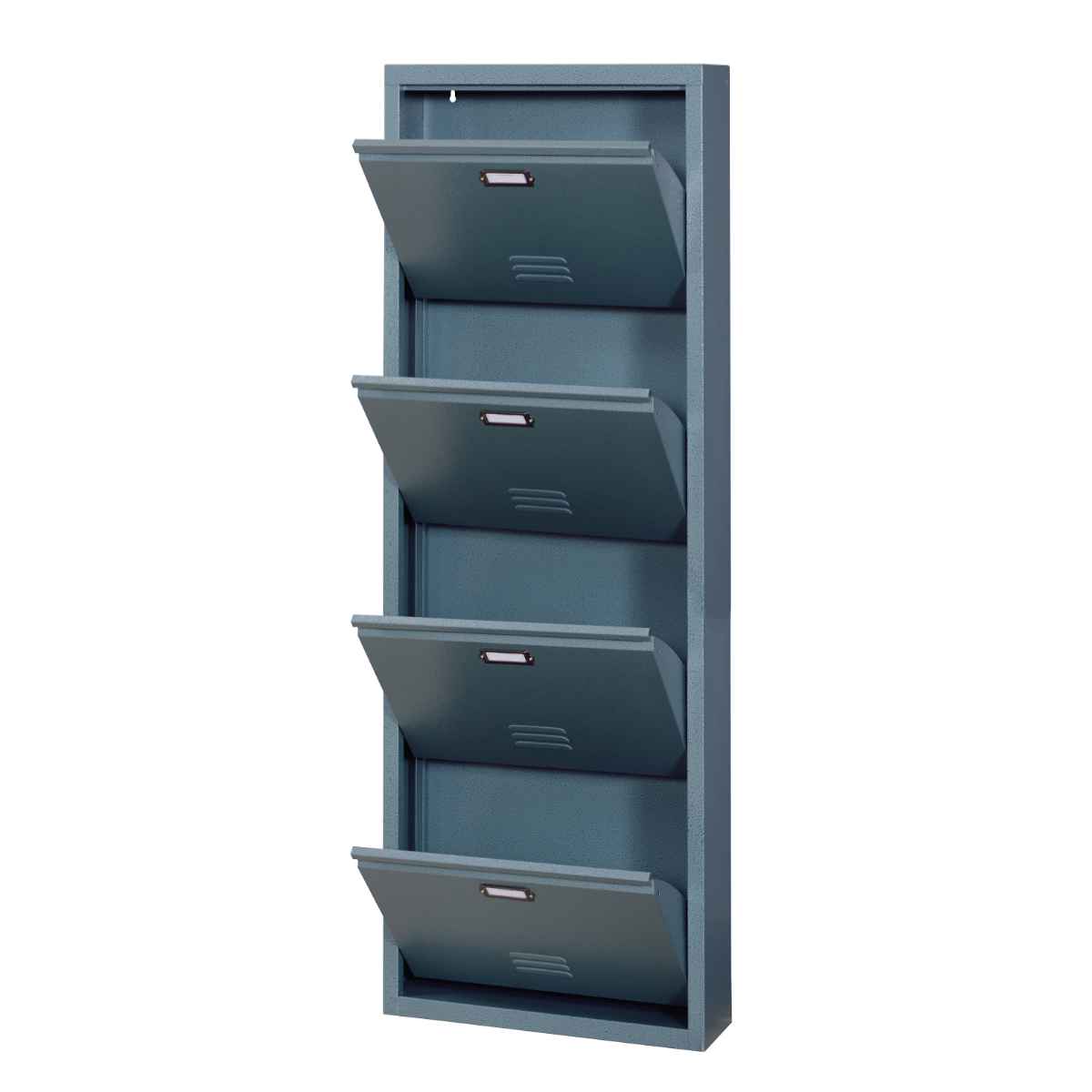 シューズラック 4段 RALD グリーン 幅50cm （ ラルド スリム シューズ