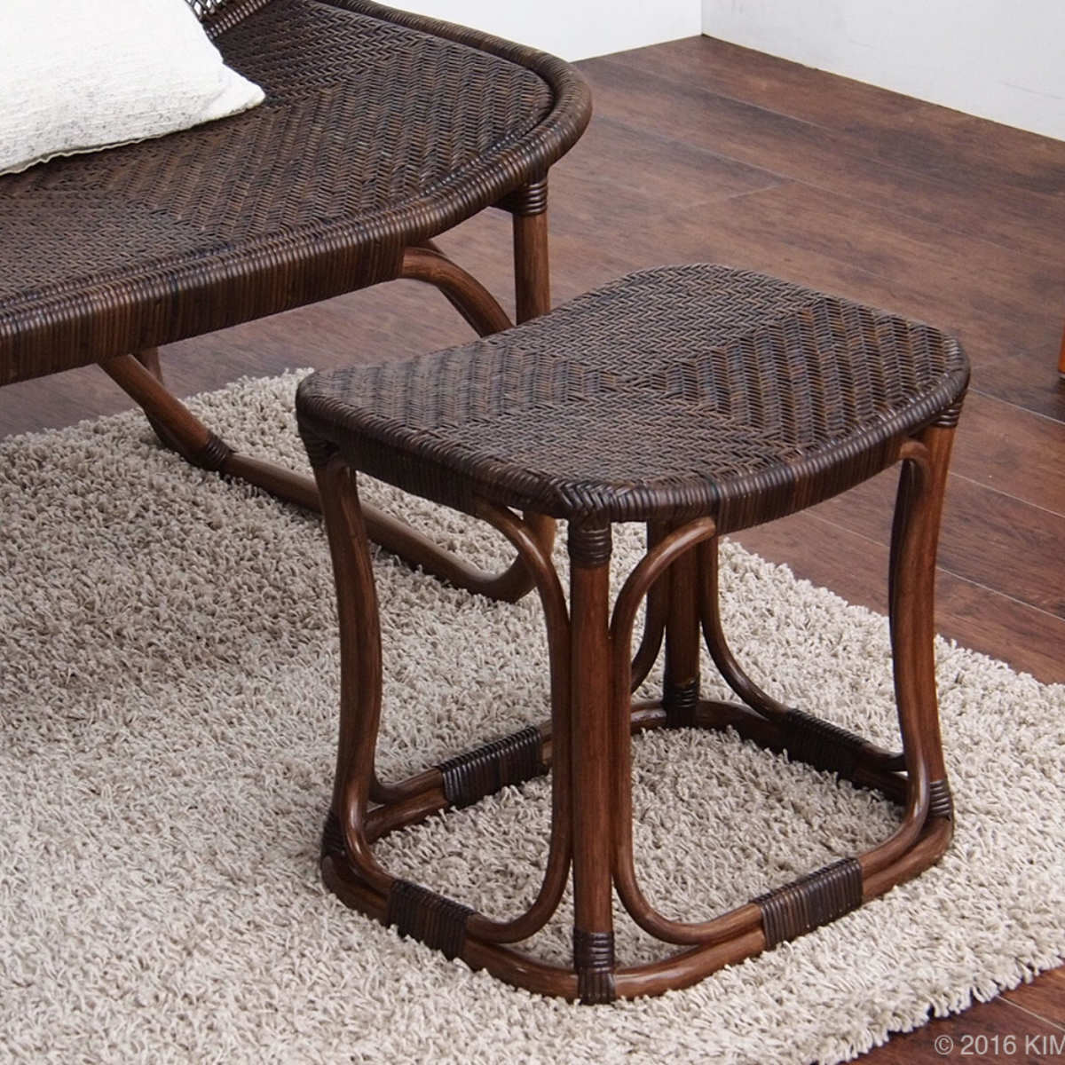 籐 スツール 座面高40cm ラタン家具 WAHOO （ 椅子 座椅子 ラタン 籐製