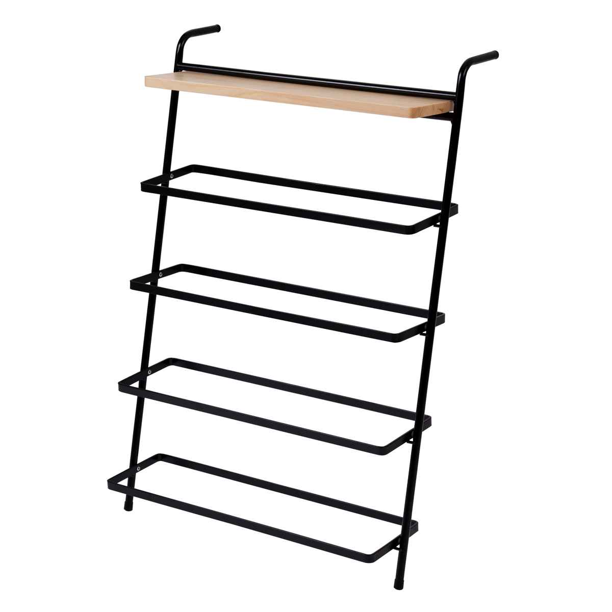 dショッピング |シューズラック 4段 スリム 組み立て品 スチール製