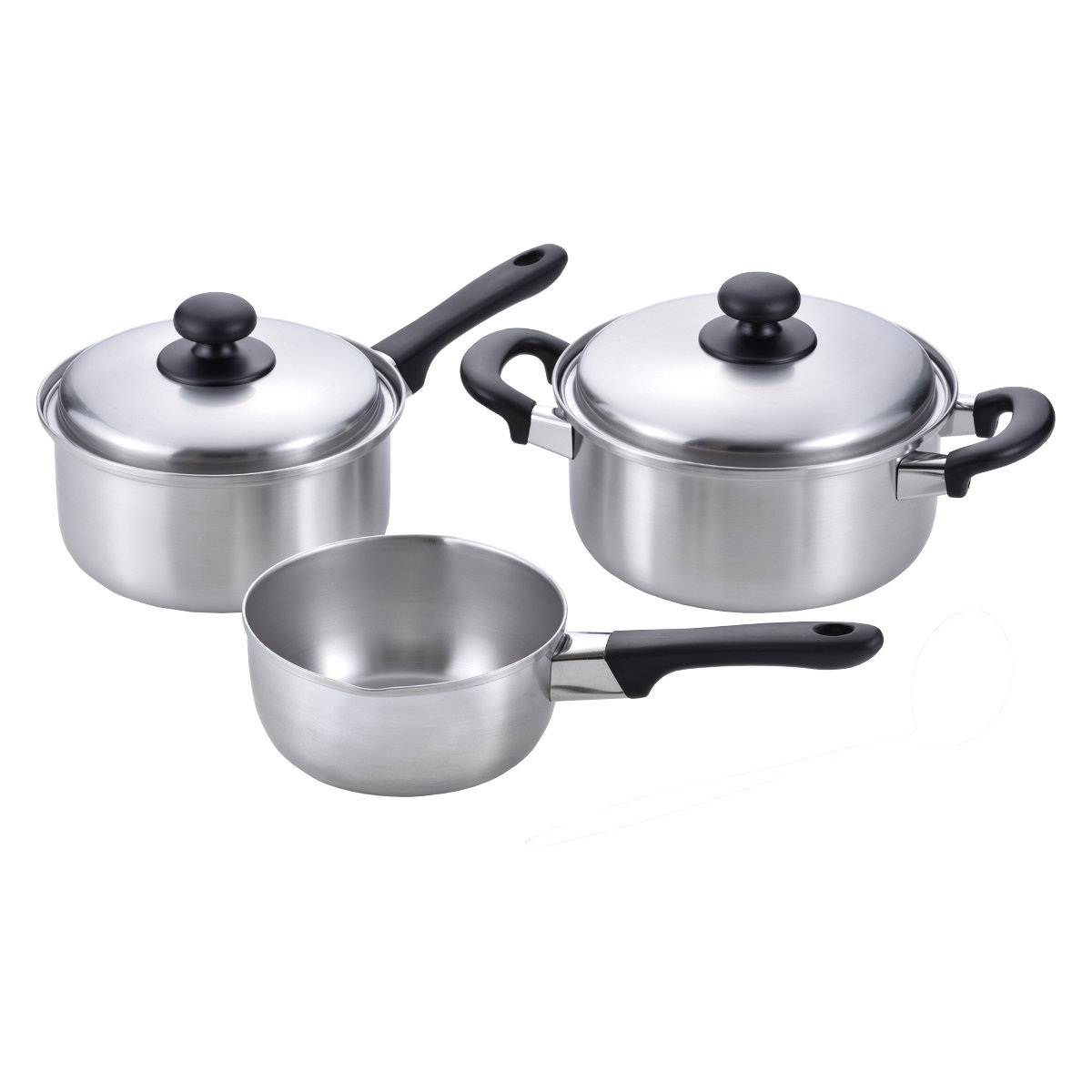 鍋3点セット 雪平鍋16cm＆片手鍋18cm＆両手鍋20cm IH対応 燕三 日本製