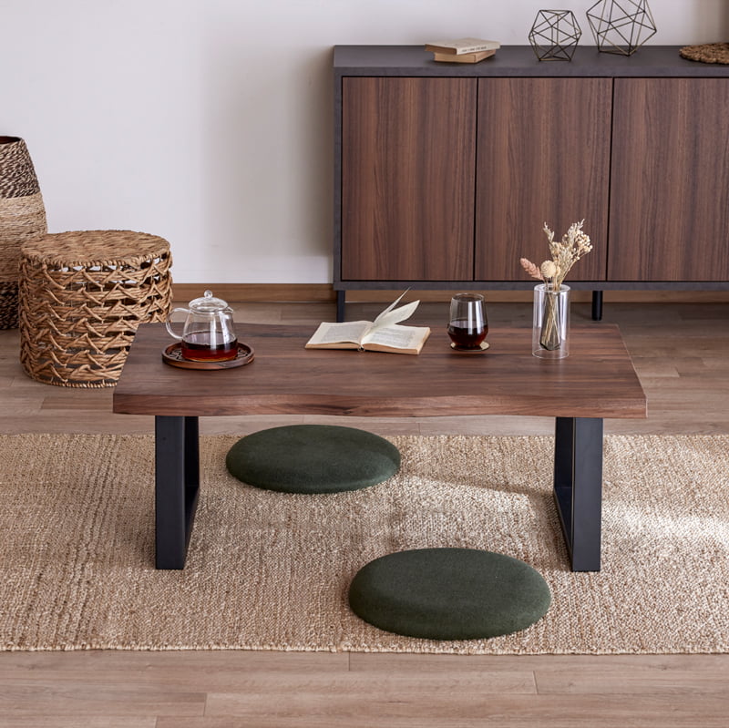 座卓 ローテーブル センターテーブル 110cm ウォールナット シンプル