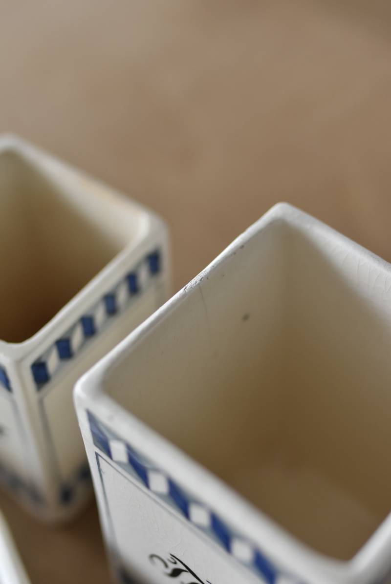 キャニスター6点セット.2 フランスヴィンテージ雑貨 テーブルウェア