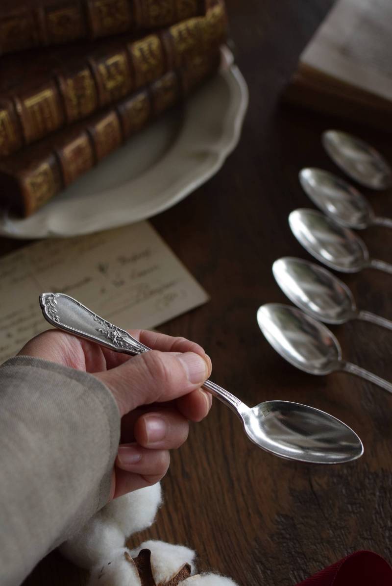 ティースプーン6本セット Ravinet & Cie フランスアンティーク雑貨