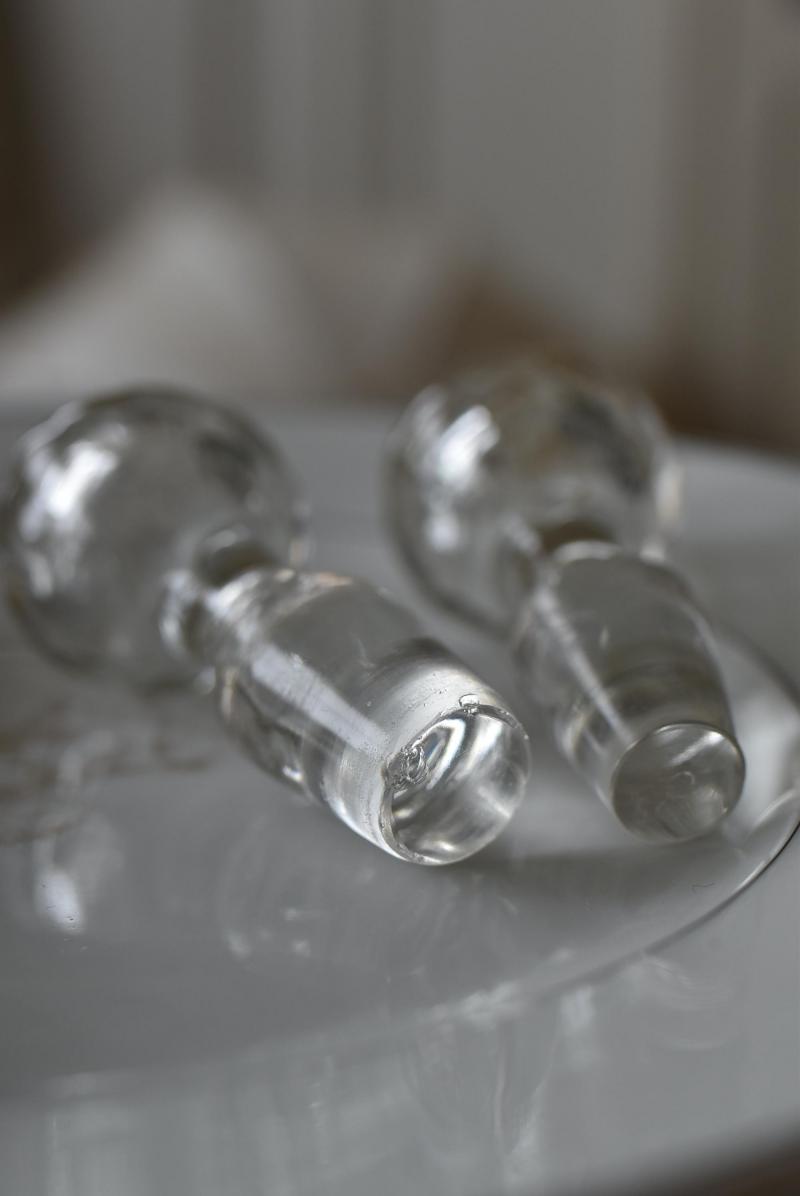 オイル&ビネガーボトルセット ガラスボトル シルバープレート オイルボトル