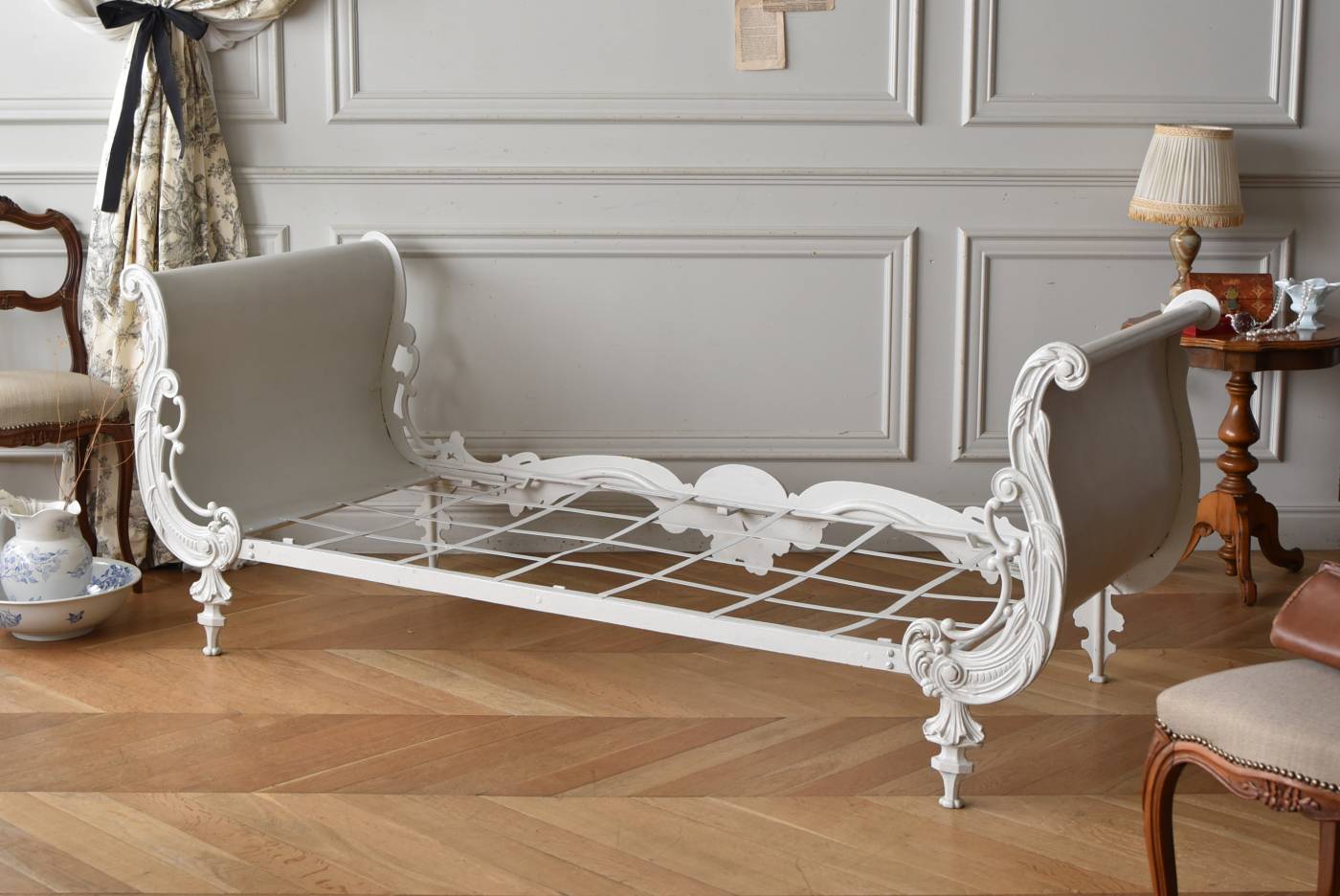 アンティークデイベッド.2 フランスアンティーク家具 アイアンベッド