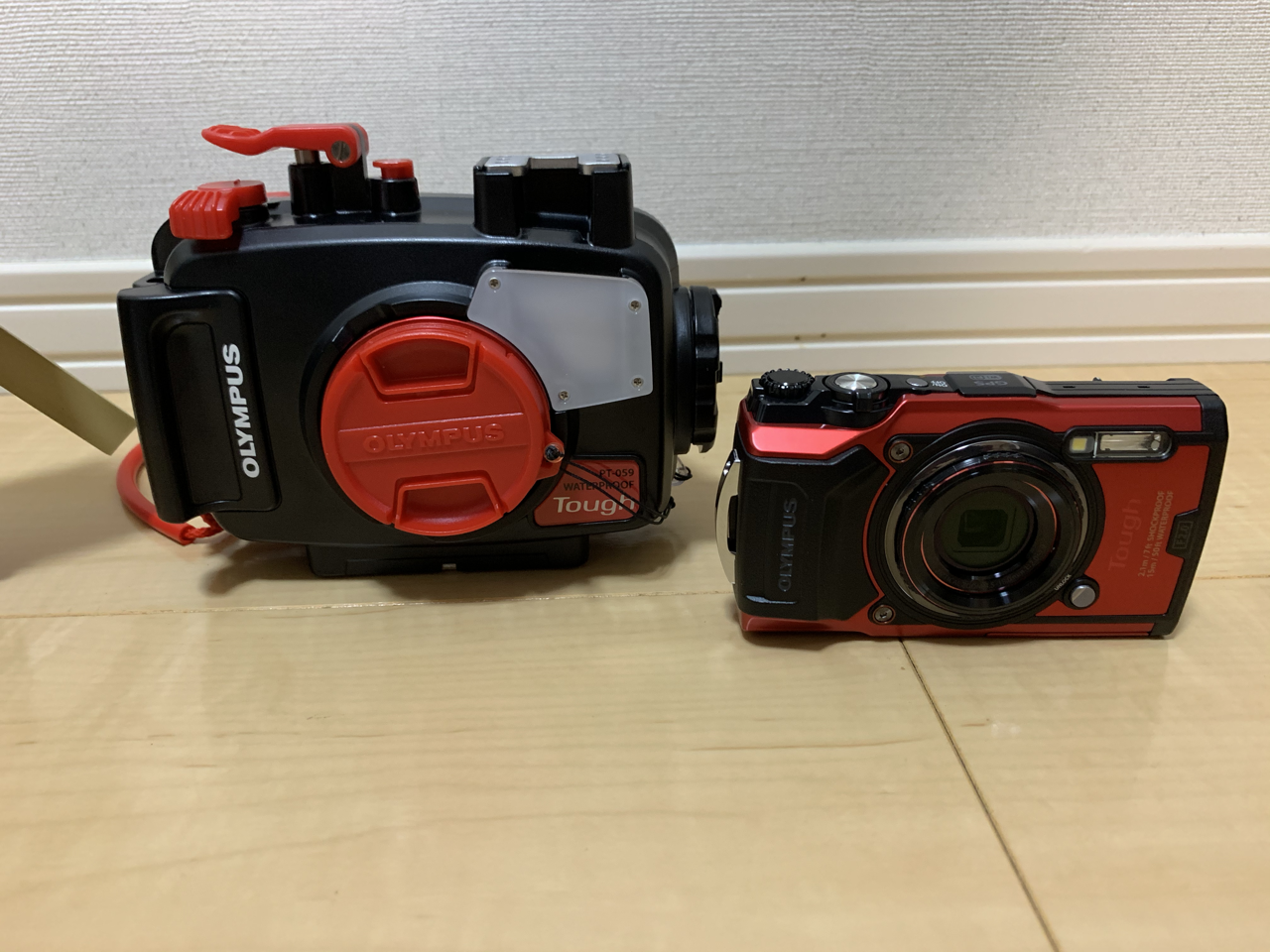 ダイビング用にオリンパスの「TG-6」と専用のハウジング「PT-059」を