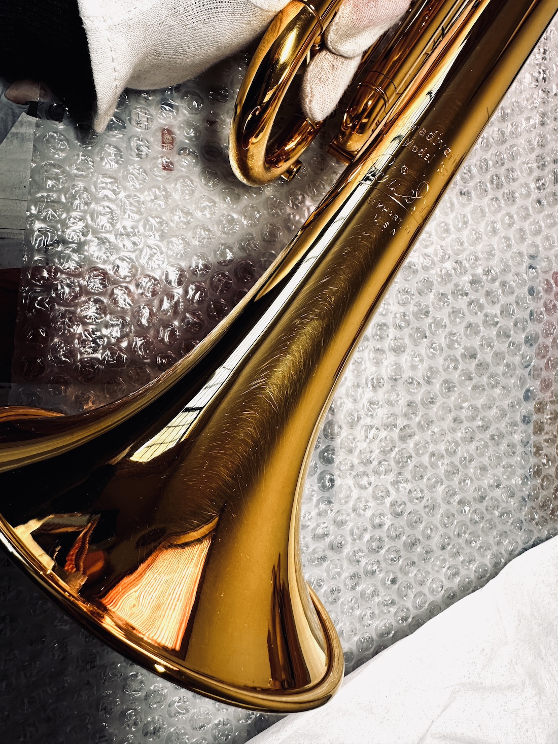 またまたSPADAのトランペットに桜の彫刻オーダーが | LOVE & HAPPINESS