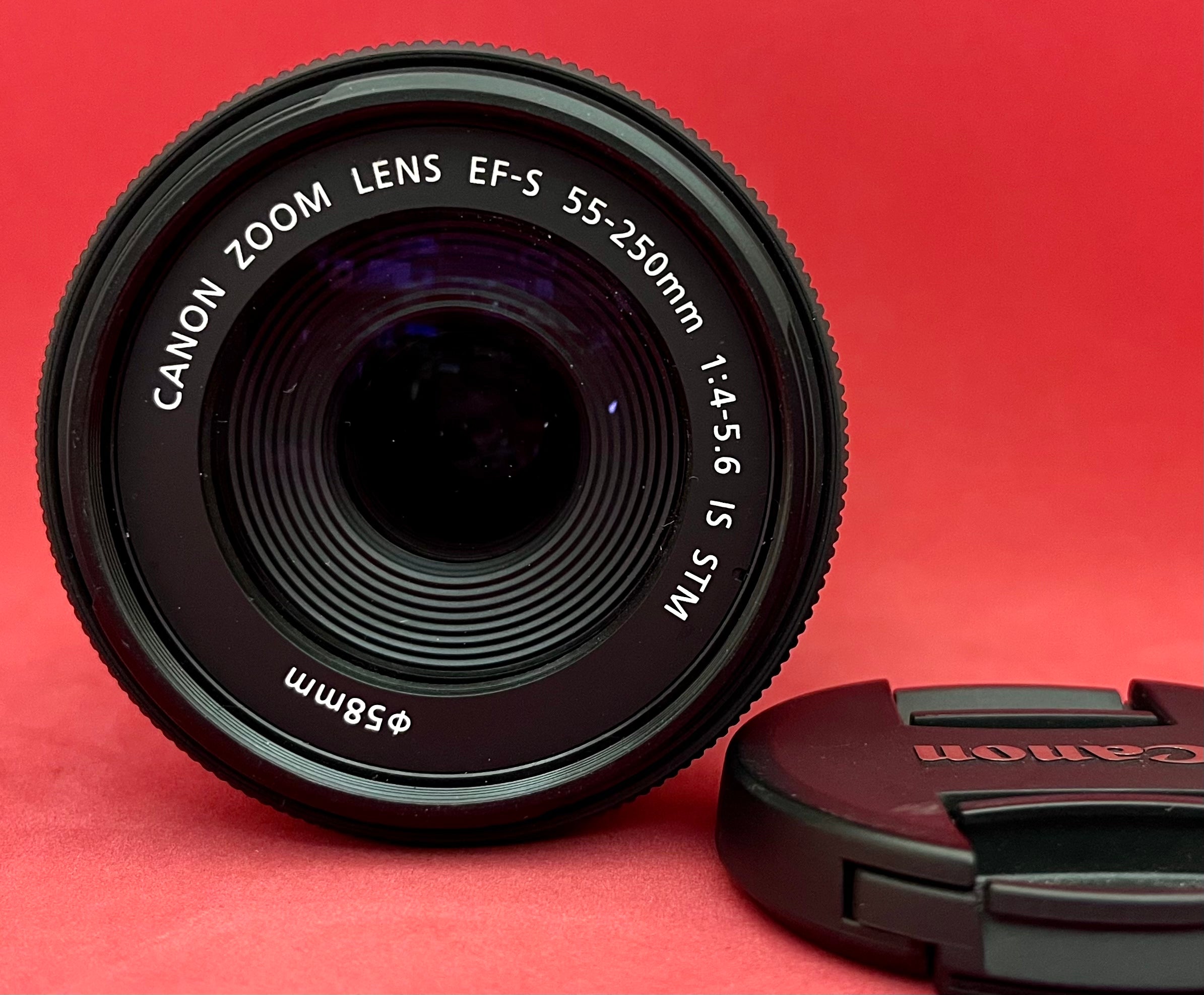 Canon EF-S 55-250mm f4-5.6 IS STM DSLR Camera Lens (used) – Luck