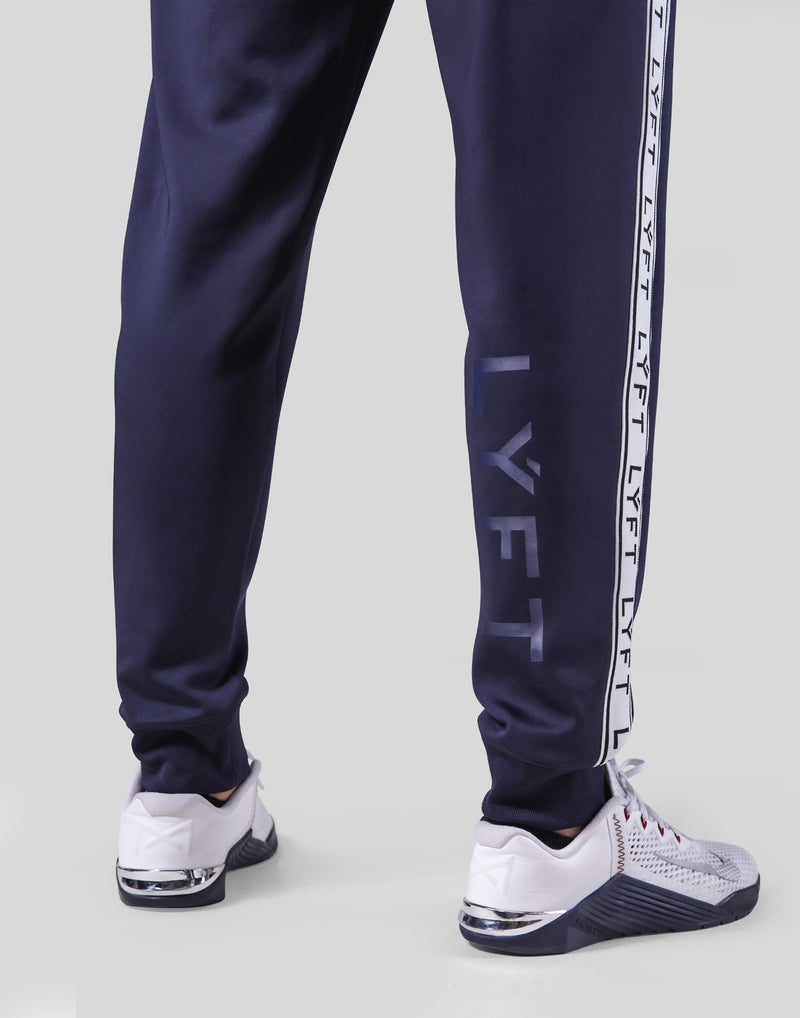 LÝFT Logo Line Jersey Pants - Navy