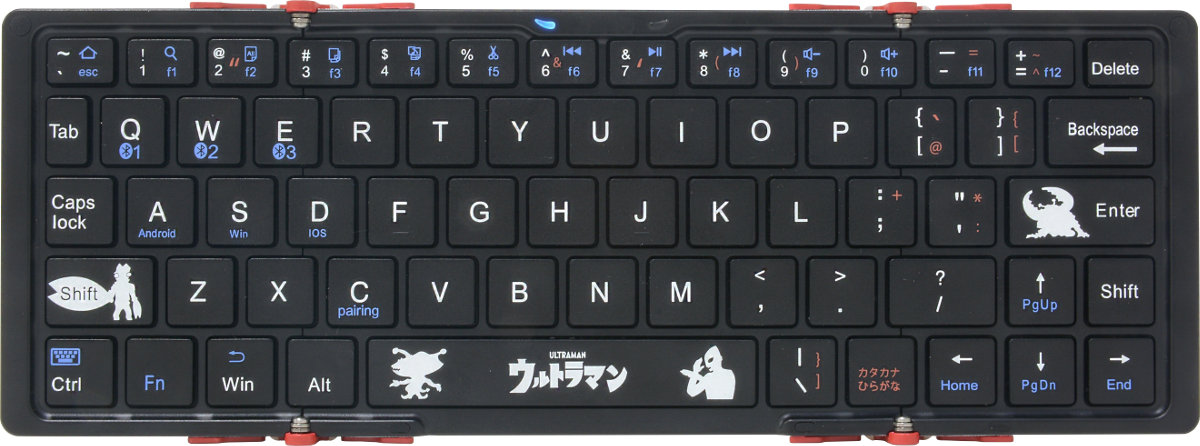 ウルトラマン』『ウルトラセブン』をモチーフとした3つ折りBluetooth