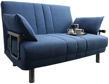 Amazon｜3WAY ハイバック ソファベッド カラー：ネイビー 素材
