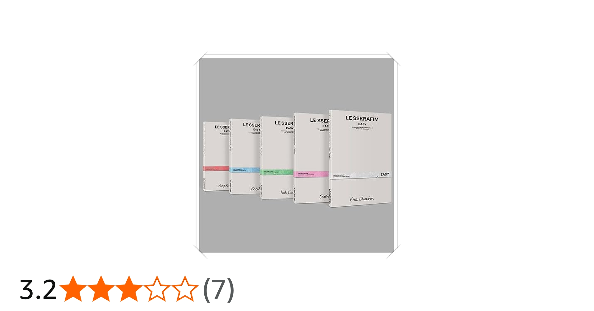 Amazon.co.jp: LE SSERAFIM - 3rd Mini Album [EASY] (COMPACT ver.)ル