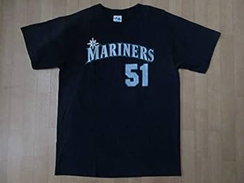 Amazon.co.jp: 00's イチロー 背番号 #51 Majestic Tシャツ L ネイビー