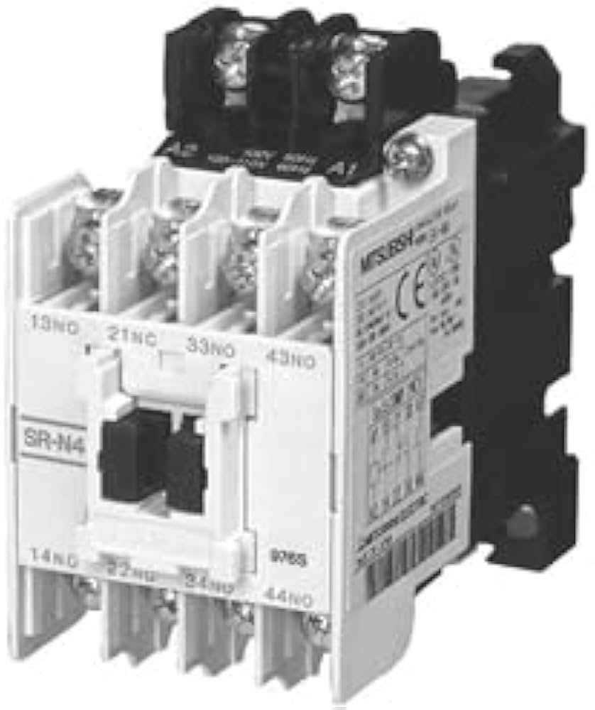 Amazon.co.jp: 三菱電機 SR-N4 電磁接触器, AC100V, 2a2b接点, 4A