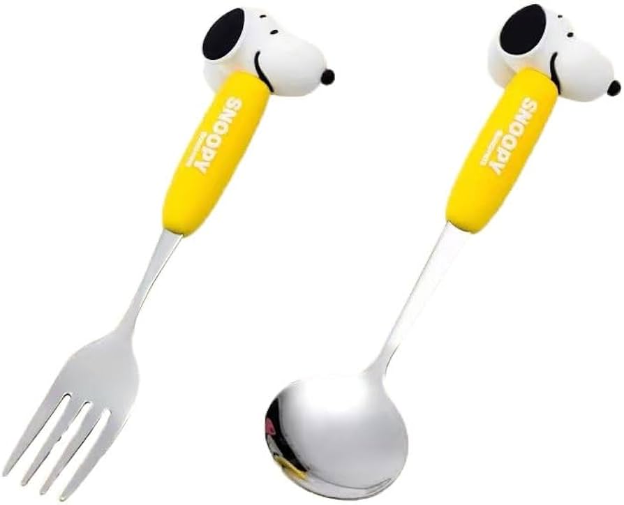 Amazon.co.jp: スヌーピー スプーンフォーク2点セット ケーキ コーヒー