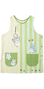 Amazon｜丸眞 ジブリ エプロン レディース 保育士 となりのトトロ