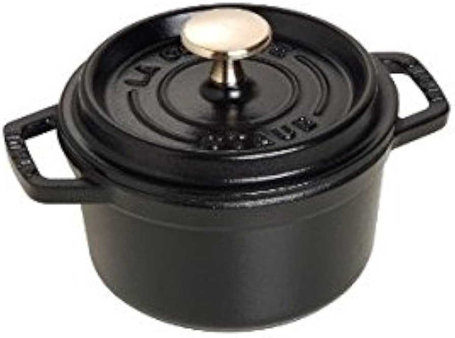 Amazon | [ストウブ] staub ミニ ココット ラウンド 14cm ブラック 鍋