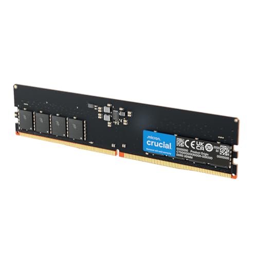 Crucial 8GB DDR5 RAM, 4800MHz Desktop Memory, UDIMM 288-Pin
