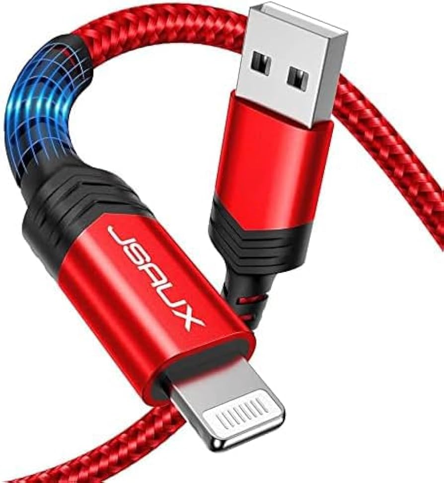 Amazon.co.jp: 『純正Apple MFi認証』JSAUX iPhone 充電ケーブル「2.4A