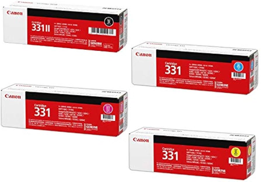Amazon.co.jp: CANON トナーカートリッジ331 4色セット 純正品