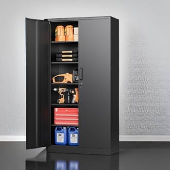 Amazon.com: STANI Metal Garage Storage Cabinet with Lock, 71