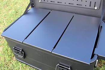 Amazon｜マットブラック スタッキング アルミコンテナボックス