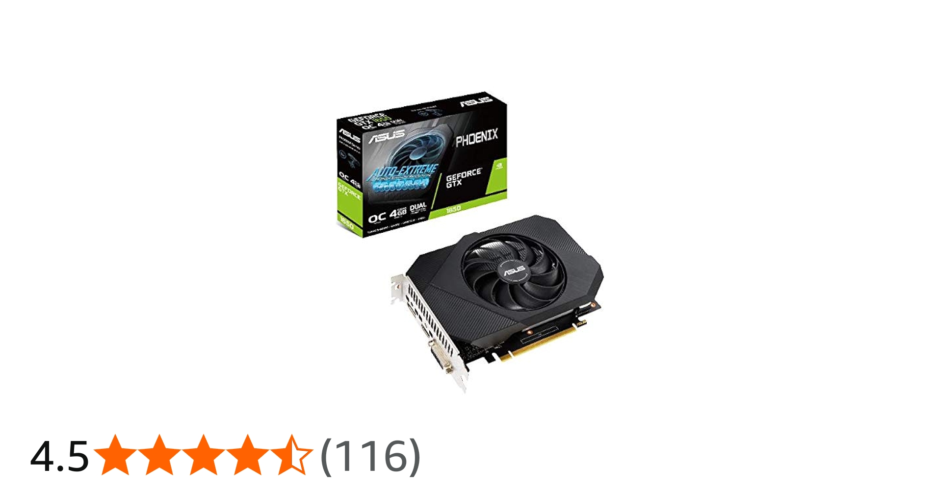 Amazon | ASUS NVIDIA GTX 1650 搭載 シングルファンモデル 4G PH