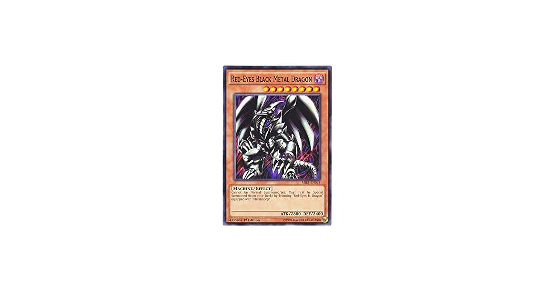 Amazon.co.jp: 遊戯王 英語版 MIL1-EN035 Red-Eyes Black Metal Dragon