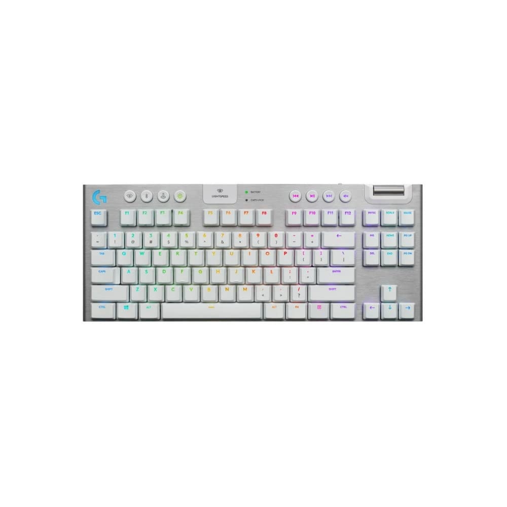 Amazon | Logitech G915 TKL White Tactile Tenkeyless Lightspeed