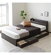 Amazon｜ビックスリー シングルベッド 収納付きベッドフレーム