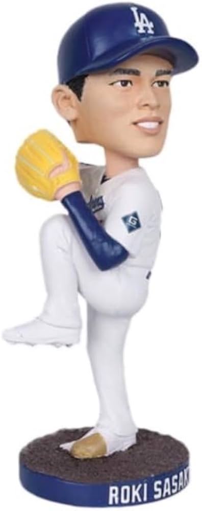 Amazon.co.jp: ロサンゼルス・ドジャース 佐々木朗希 バブルヘッド人形