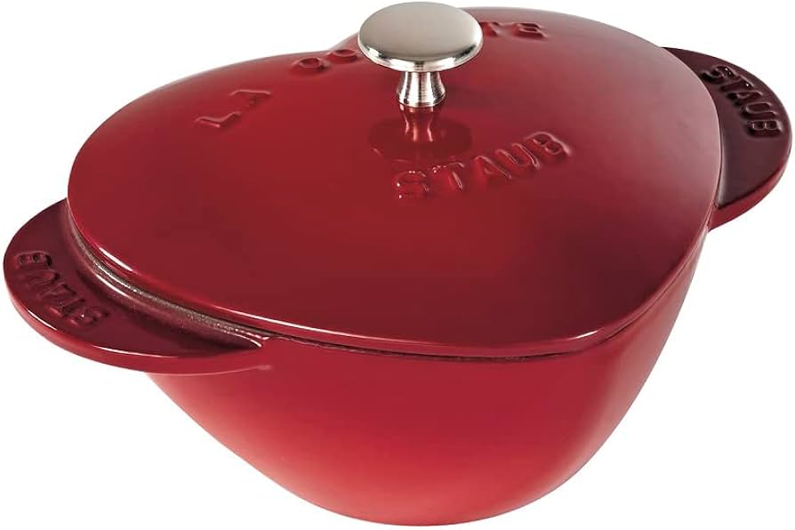 Amazon.co.jp: staub ストウブ 「 ハート ココット チェリー 20cm