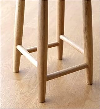 Amazon.co.jp: スツール 天然木 無垢材 おしゃれ オーク 木製スツール