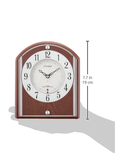 Amazon.co.jp: シチズン 置き時計 電波 アナログ パルロワイエR704 木