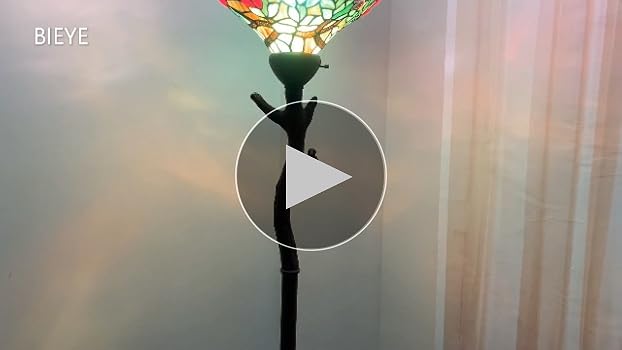 Amazon.co.jp : フロアライト フロアランプ ステンドグラス スタンド